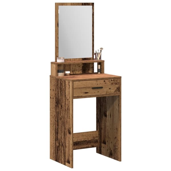 vidaXL Gamle træ Massivt genbrugstræ 50 x 41 x 140 cm Spejl