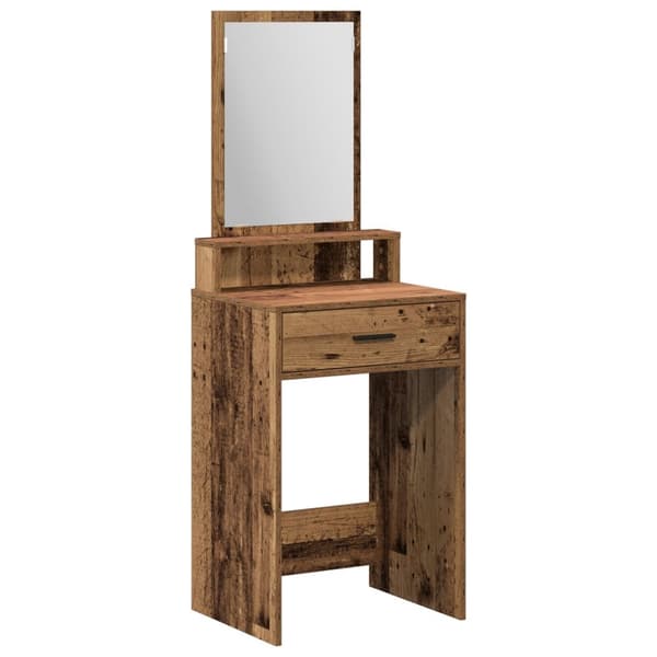 vidaXL Gamle træ Massivt genbrugstræ 50 x 41 x 140 cm Spejl
