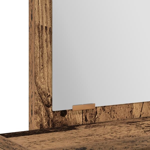 vidaXL Gamle træ Massivt genbrugstræ 50 x 41 x 140 cm Spejl