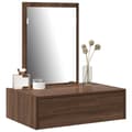 Miniatyrbillede 3 af 11: vidaXL Brun egetræ Solidt egetræ 60 x 40 x 70 cm Spejl