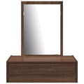 Miniatyrbillede 7 af 11: vidaXL Brun egetræ Solidt egetræ 60 x 40 x 70 cm Spejl