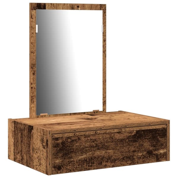 vidaXL Gammelt træ Træ 60 x 40 x 70 cm Opbevaring Makeupbord