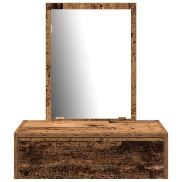 vidaXL Gammelt træ Træ 60 x 40 x 70 cm Opbevaring Makeupbord