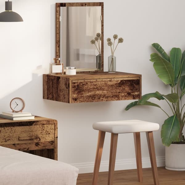 vidaXL Gammelt træ Træ 60 x 40 x 70 cm Opbevaring Makeupbord