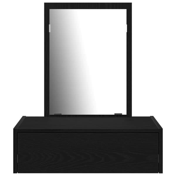 vidaXL Svart ek Konstruerat trä 60 x 40 x 70 cm Förvaring Sminkbord
