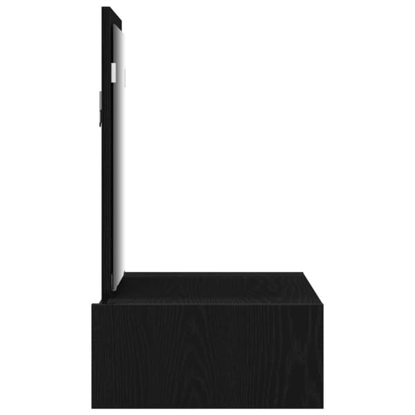 vidaXL Svart ek Konstruerat trä 60 x 40 x 70 cm Förvaring Sminkbord