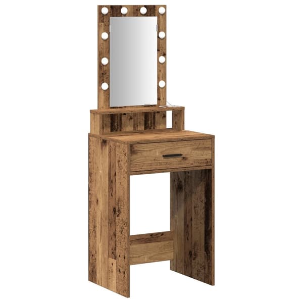 vidaXL Gamle træ Træ 50 x 41 x 140 cm Makeupbord Rektangulær Rustik