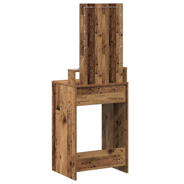 vidaXL Gamle træ Træ 50 x 41 x 140 cm Makeupbord Rektangulær Rustik