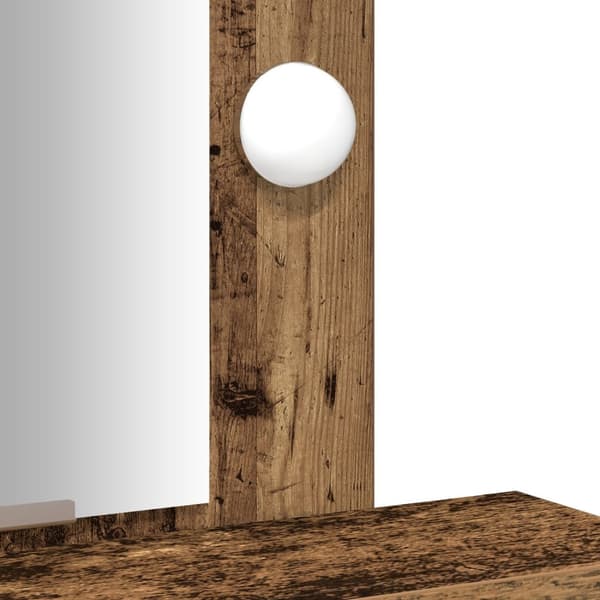 vidaXL Gamle træ Træ 50 x 41 x 140 cm Makeupbord Rektangulær Rustik