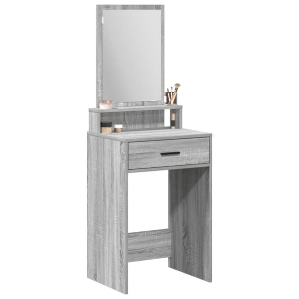 vidaXL Grå Sonoma Konstruktionsmaterial, Glas 50 x 41 x 140 cm Förvaring