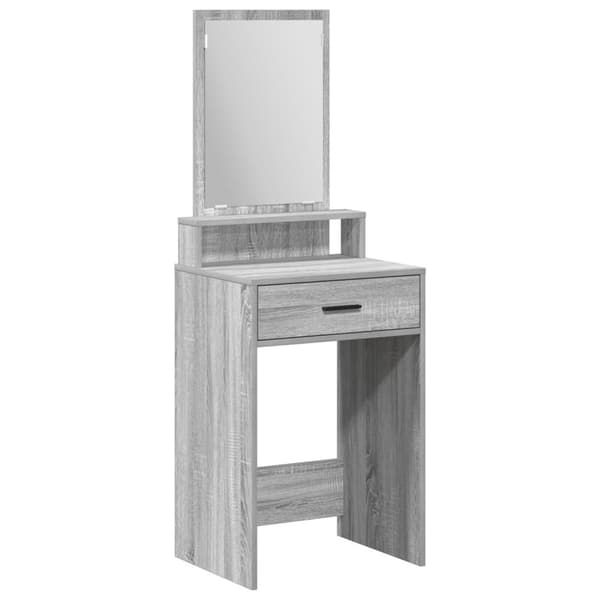vidaXL Grå Sonoma Konstruktionsmaterial, Glas 50 x 41 x 140 cm Förvaring