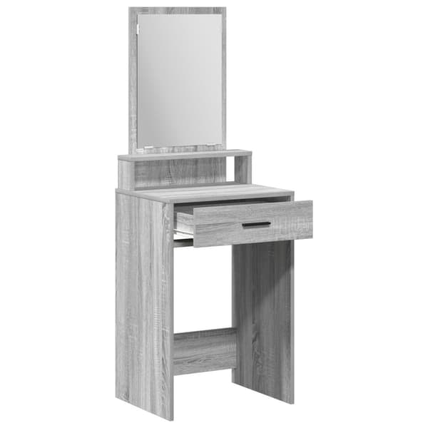 vidaXL Grå Sonoma Konstruktionsmaterial, Glas 50 x 41 x 140 cm Förvaring