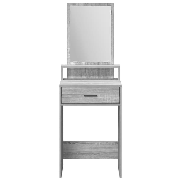 vidaXL Grå Sonoma Konstruktionsmaterial, Glas 50 x 41 x 140 cm Förvaring
