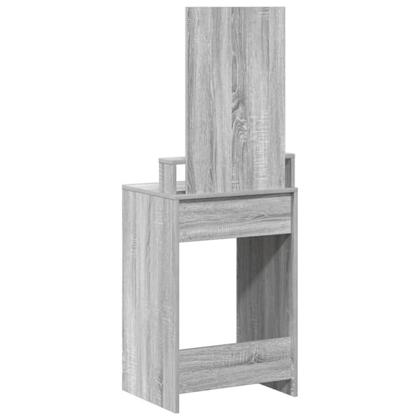 vidaXL Grå Sonoma Konstruktionsmaterial, Glas 50 x 41 x 140 cm Förvaring