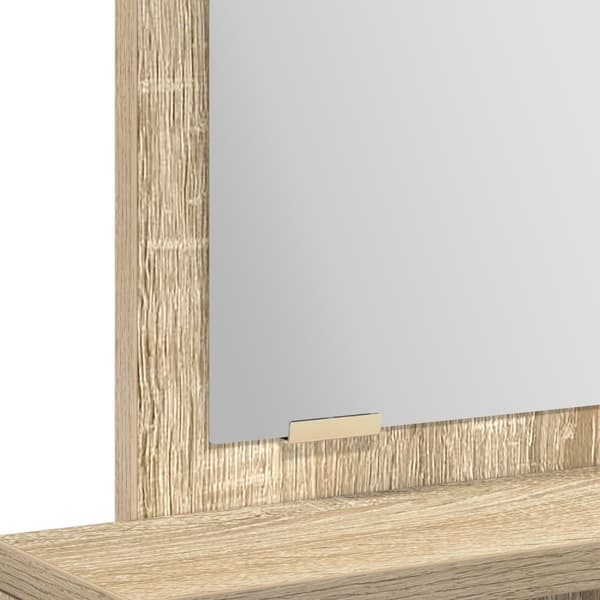 vidaXL Sonoma Ek Sonoma Ek Fanér 50 x 41 x 140 cm Lådor Sminkbord