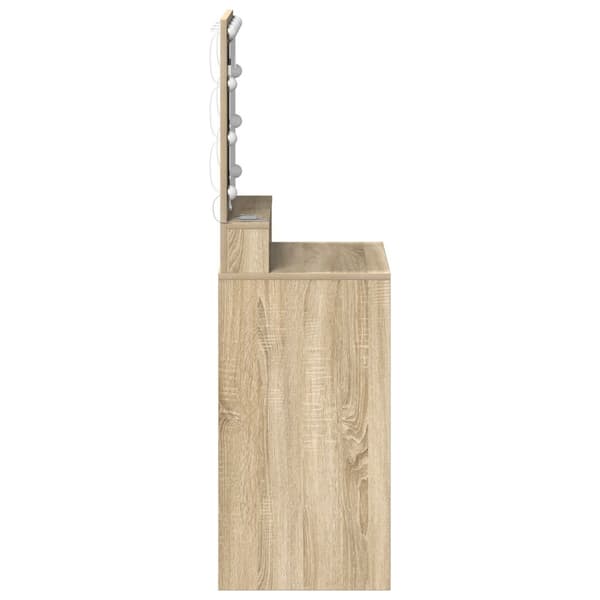 vidaXL Sonoma Oak MDF, Speglar 50 x 41 x 135 cm Sonoma Oak Sminkbord