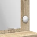 Miniatyrbild 9 av 11: vidaXL Sonoma Oak MDF, Speglar 50 x 41 x 135 cm Sonoma Oak Sminkbord
