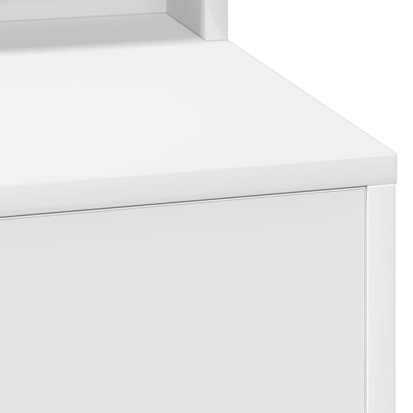 vidaXL Vit Konstruerat trä 50 x 41 x 135 cm Spegel Sminkbord