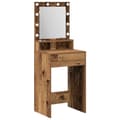 Miniatyrbillede 4 af 11: vidaXL Gammelt træ Træ og glas 50 x 41 x 135 cm Makeupbord