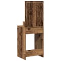 Miniatyrbillede 7 af 11: vidaXL Gammelt træ Træ og glas 50 x 41 x 135 cm Makeupbord