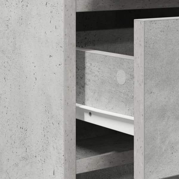 vidaXL Sæt af 2 Beton Grå Konstrueret træ, Sikkerhedsglas Standard