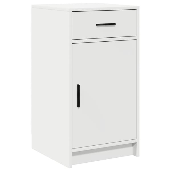vidaXL Set av 3 Vit MDF, Glas Kompakt Sminkbord Rektangulär