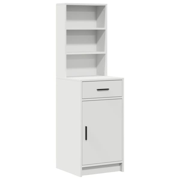 vidaXL Set med 2 Vit MDF Medium Sminkbord Rektangulärt Modern