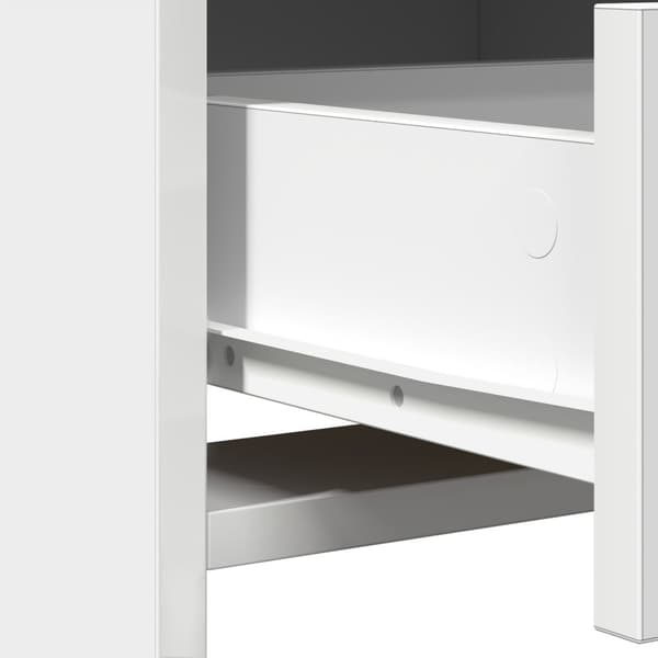 vidaXL Set med 2 Vit MDF Medium Sminkbord Rektangulärt Modern