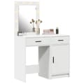 Miniatyrbild 3 av 11: vidaXL Set om 2 Vitt MDF Medium Smyckebord Rektangulär Samtida