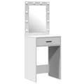 Miniatyrbild 4 av 11: vidaXL Set om 2 Vitt MDF Medium Smyckebord Rektangulär Samtida