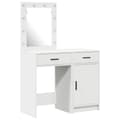 Miniatyrbild 7 av 11: vidaXL Set om 2 Vitt MDF Medium Smyckebord Rektangulär Samtida