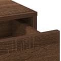 Miniatyrbillede 8 af 11: vidaXL Sæt af 2 Brun egetræ MDF og glas Medium Makeupbord