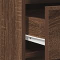 Miniatyrbillede 10 af 11: vidaXL Sæt af 2 Brun egetræ MDF og glas Medium Makeupbord