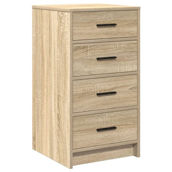 vidaXL Set med 3 Sonoma ek Konstruerat trä 40x40.7x135 cm Förvaring