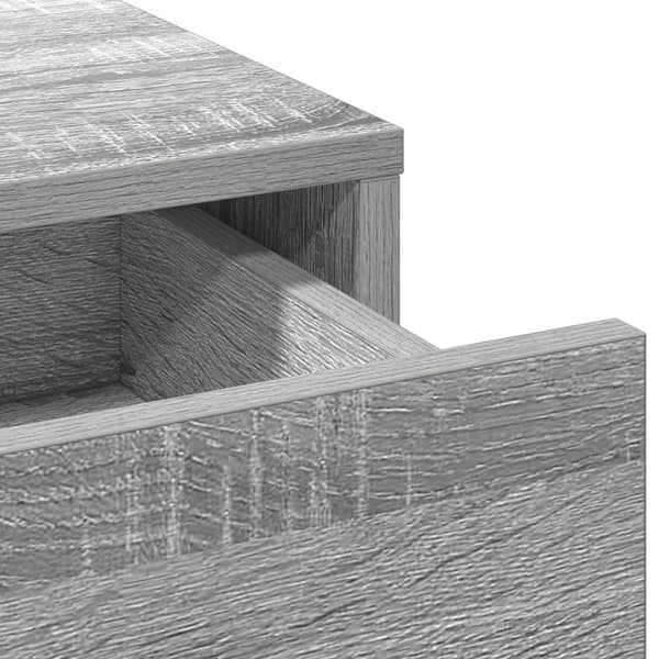 vidaXL Sæt af 3 Grå sonoma Spånplade, MDF Standard Dressing Table