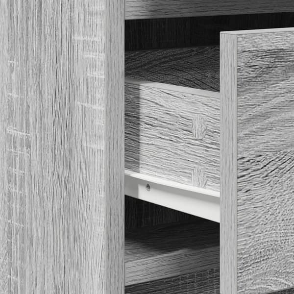 vidaXL Sæt af 3 Grå sonoma Spånplade, MDF Standard Dressing Table