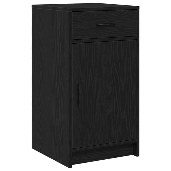 vidaXL Set om 2 Svart ek Träkomposit Medium Sminkbord Rektangulär