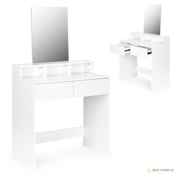 Stora moderna sminkbord med spegel och lådor ModernHome