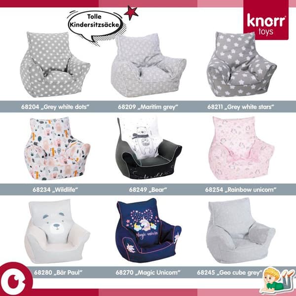 Knorrtoys End of Bed - 68254 - .COM- Barnpuff-Rainbow Unicorn, Galaxy,