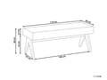Miniatyrbilde 3 av 10: Benk Svart Mørkebrun Bouclé Tre 118 x 46 x 48 cm Moderne design Sittebenk Entré Soverom