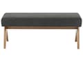 Miniatyrbilde 6 av 10: Benk Svart Mørkebrun Bouclé Tre 118 x 46 x 48 cm Moderne design Sittebenk Entré Soverom