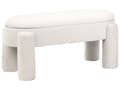 Miniatyrbilde 1 av 11: Oppbevaringsbenk for Soverom Off-White Polyester Boucle Polstring Moderne Design Solid Farge Stue Møbler