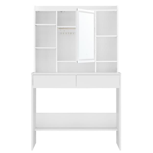 LED-sminkebord, 3 farver med justerbar lysstyrke