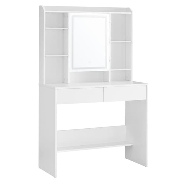 LED-sminkebord, 3 farver med justerbar lysstyrke