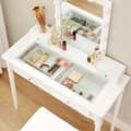 Miniatyrbillede 5 af 7: Polstret toiletbord og 10 dæmpbare lys