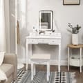 Miniatyrbillede 3 af 7: Toiletbord med LED-belysning i 3 farver, Toiletbord med LED-belysning i 3 farver
