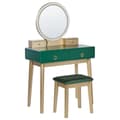 Miniatyrbillede 1 af 10: Toiletbord med spejl og skammel FEDRY LED Emerald Lumarko!