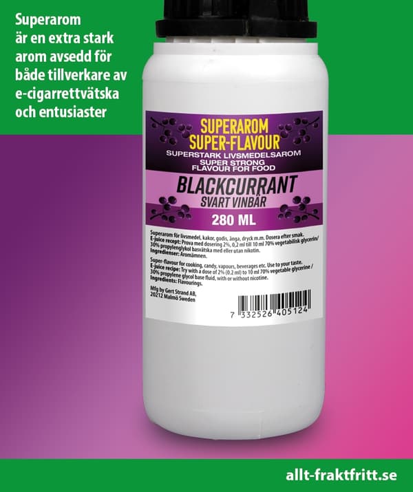 Superarom Svarta vinbär 280 ML