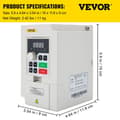 Pikkukuva 2 / 11: Taajuusmuuttaja 2,2/3/4/7,5 kW - Siniaalto PWM, digitaalinäyttö ja hiljainen toiminta, suuri voimahetki