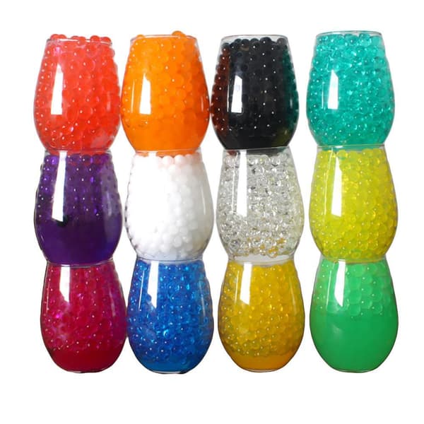 4-pakning - Fargede vannperler / Vannkrystaller - 24 gram